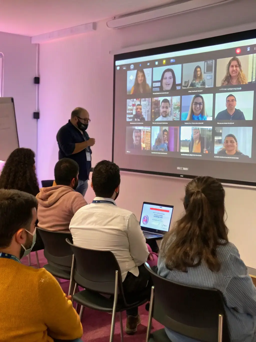 A screenshot of a Zoom training session in progress within the LSCP Training platform, showcasing the seamless integration.